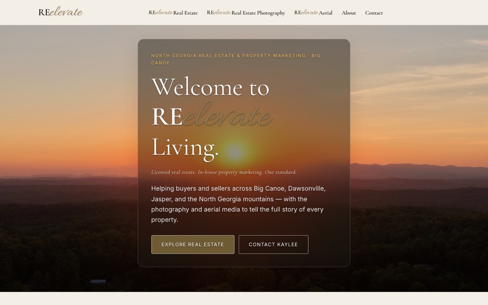 REelevate website homepage